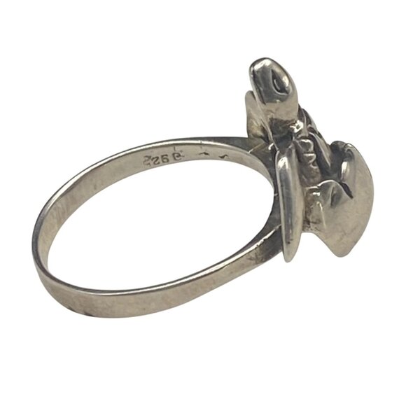 Sterling Silver Turtle Ring Size 8.5 Hatching Egg 4g Nature Rebirth Boho Unisex - Picture 3 of 10